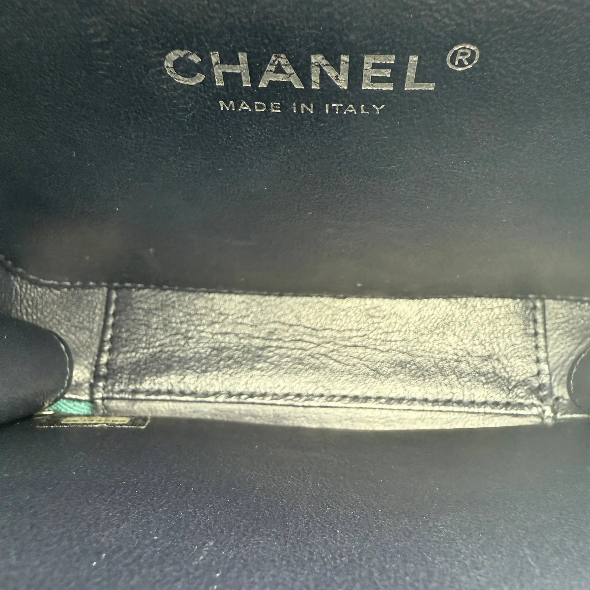 Chanel Filigree Vanity Case Bag Small Metallic Blau Grün limitiert/ sehr gut Chanel