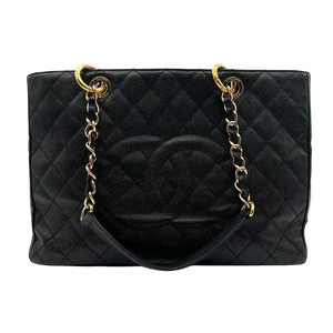 Chanel GST Shoppingtasche kaviaarleer zwart