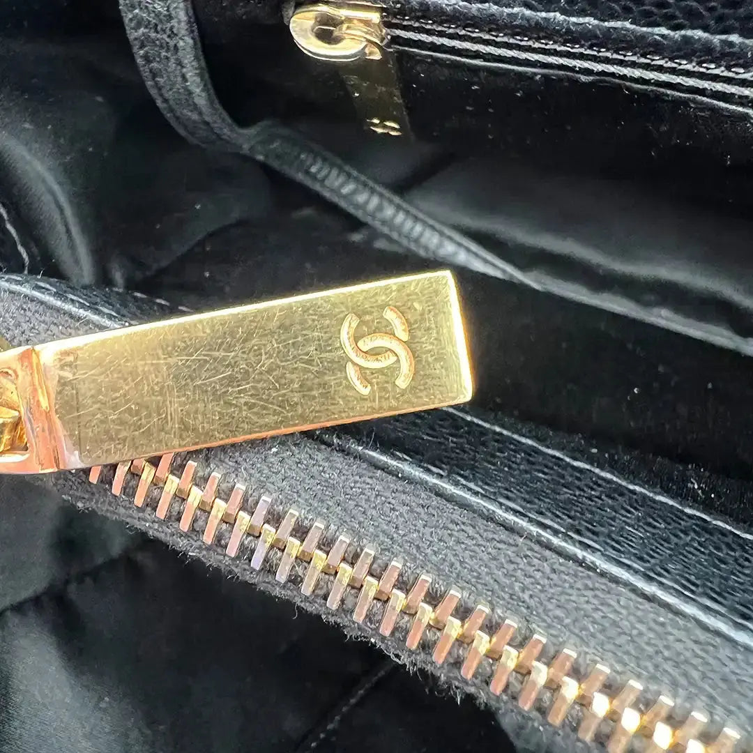 Chanel GST Shopping Bag Kaviarleder schwarz / gut Chanel
