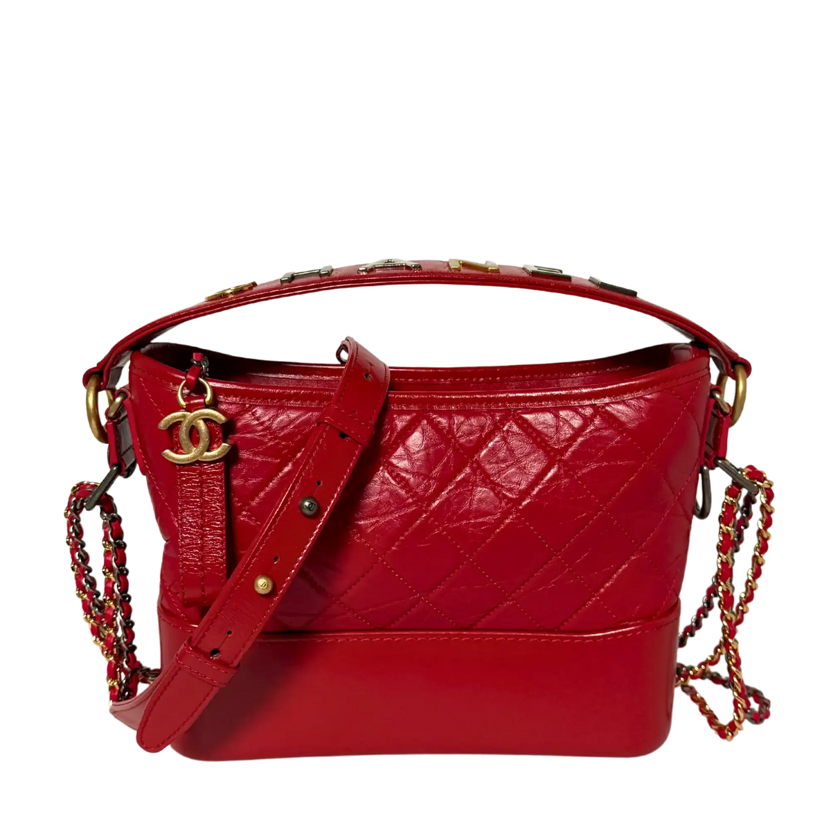 Chanel Gabrielle mittelgroß Hobo Bag rot 2020 Fullset / Sehr gut Chanel