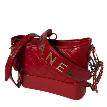 Chanel Gabrielle mittelgroß Hobo Bag rot 2020 Fullset / Sehr gut Chanel