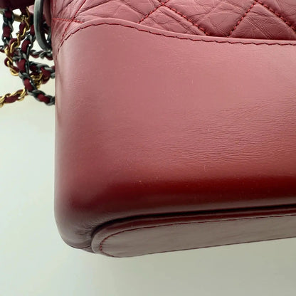Chanel Gabrielle mittelgroß Hobo Bag rot 2020 Fullset / Sehr gut Chanel