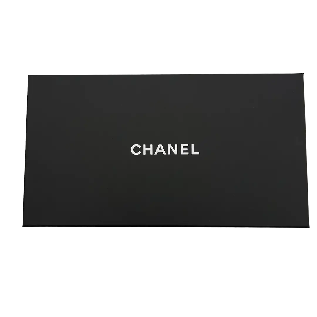 Chanel Geldbörse / Brieftasche Lammleder schwarz / ungetragen Chanel
