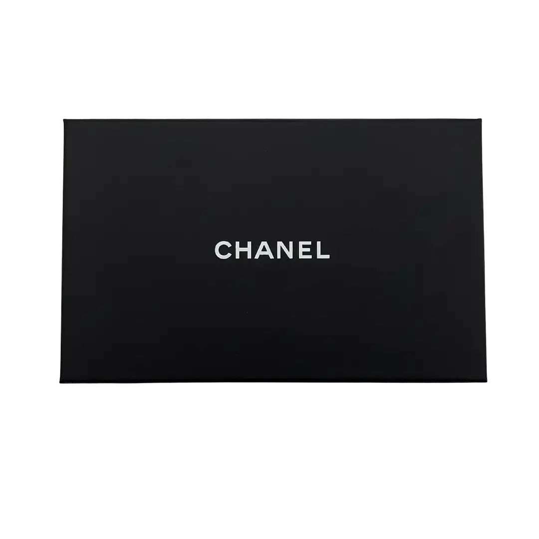 Chanel Kartenetui gestepptes Lammleder schwarz / ungetragen Chanel