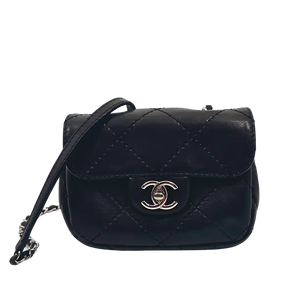 Chanel Mini Square Timeless Stitch it Flap Bag Lambskin / good