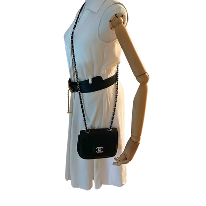Chanel Mini  Square Timeless Stitch it Flap Bag Lammleder / gut Chanel