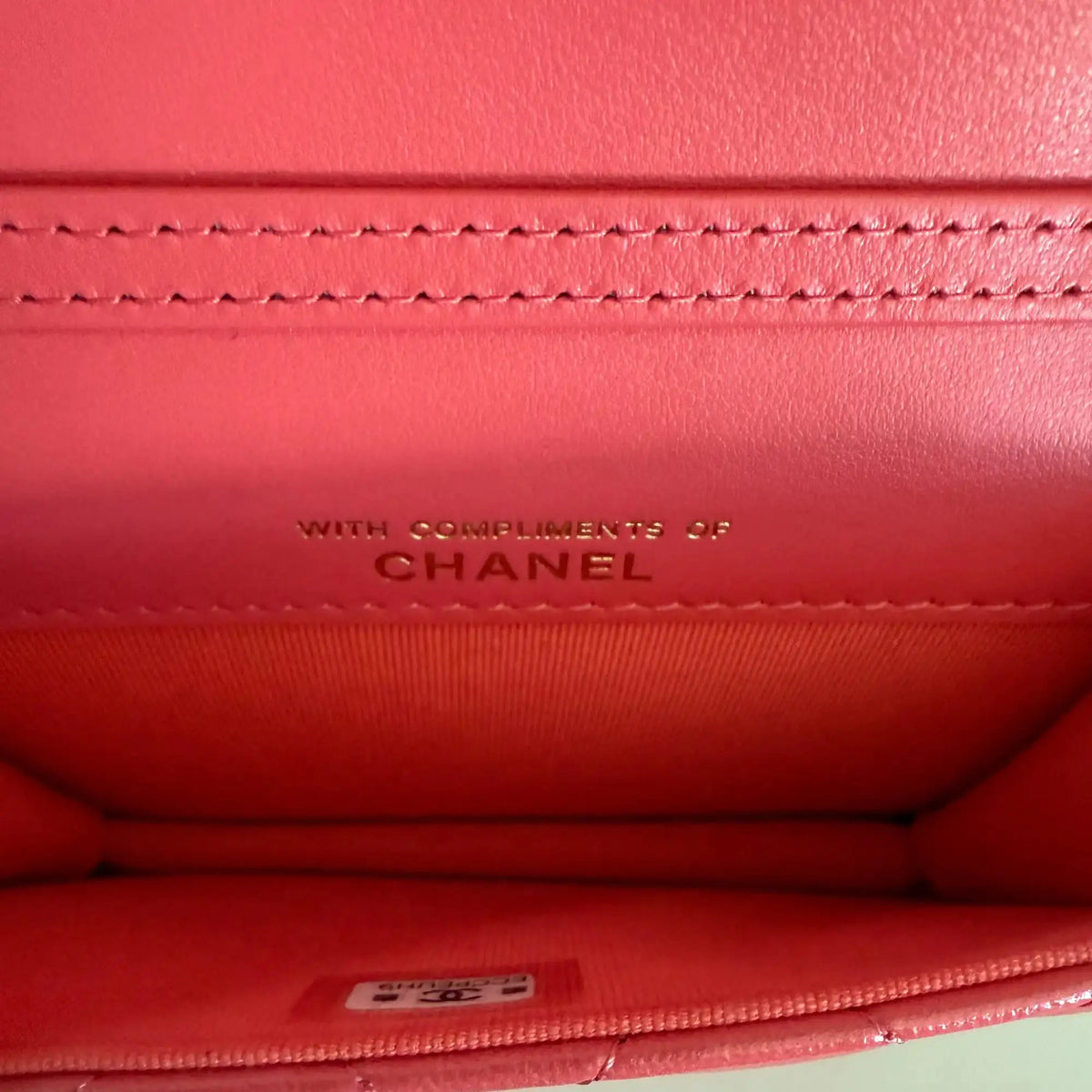 Chanel Mini Wallet on Chain rosa apricot selten / ungetragen Chanel