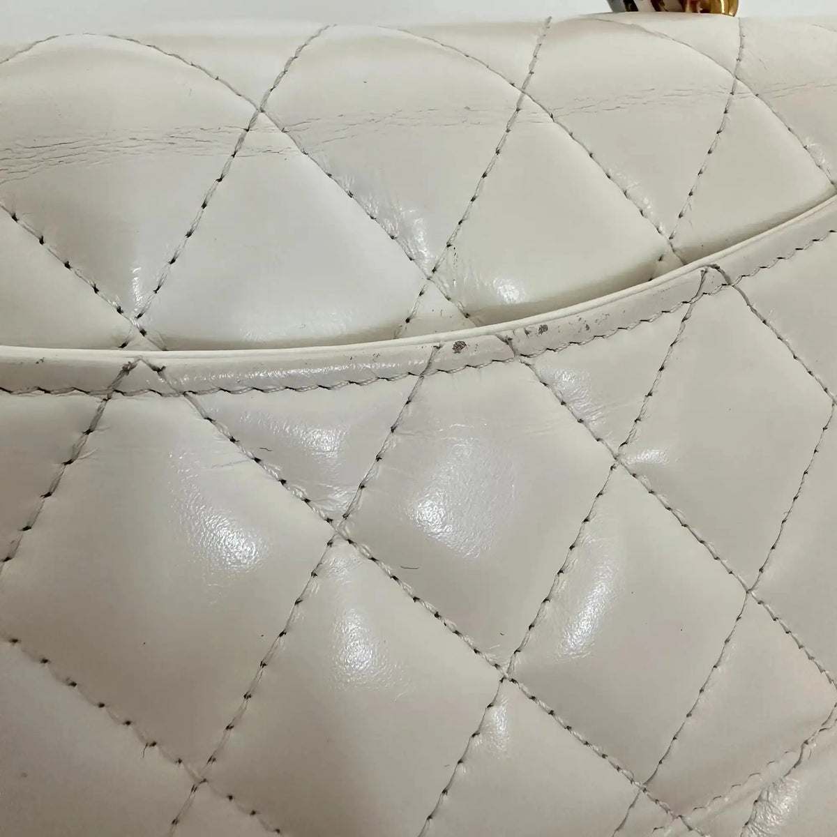 Chanel Multicolor Top Handle Wallet on Chain weiß / gut Chanel
