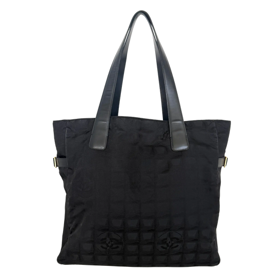 Chanel New Travel Line Tote Bag Schwarz / sehr gut Chanel