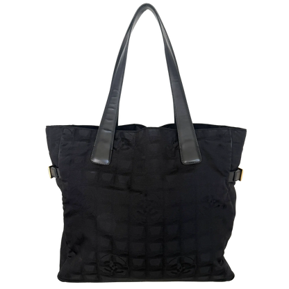 Chanel New Travel Line Tote Bag Schwarz / sehr gut Chanel