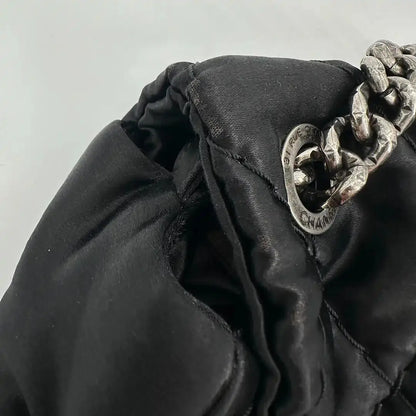Chanel Satin Timeless Classix XXL Flap Bag schwarz / gut Chanel