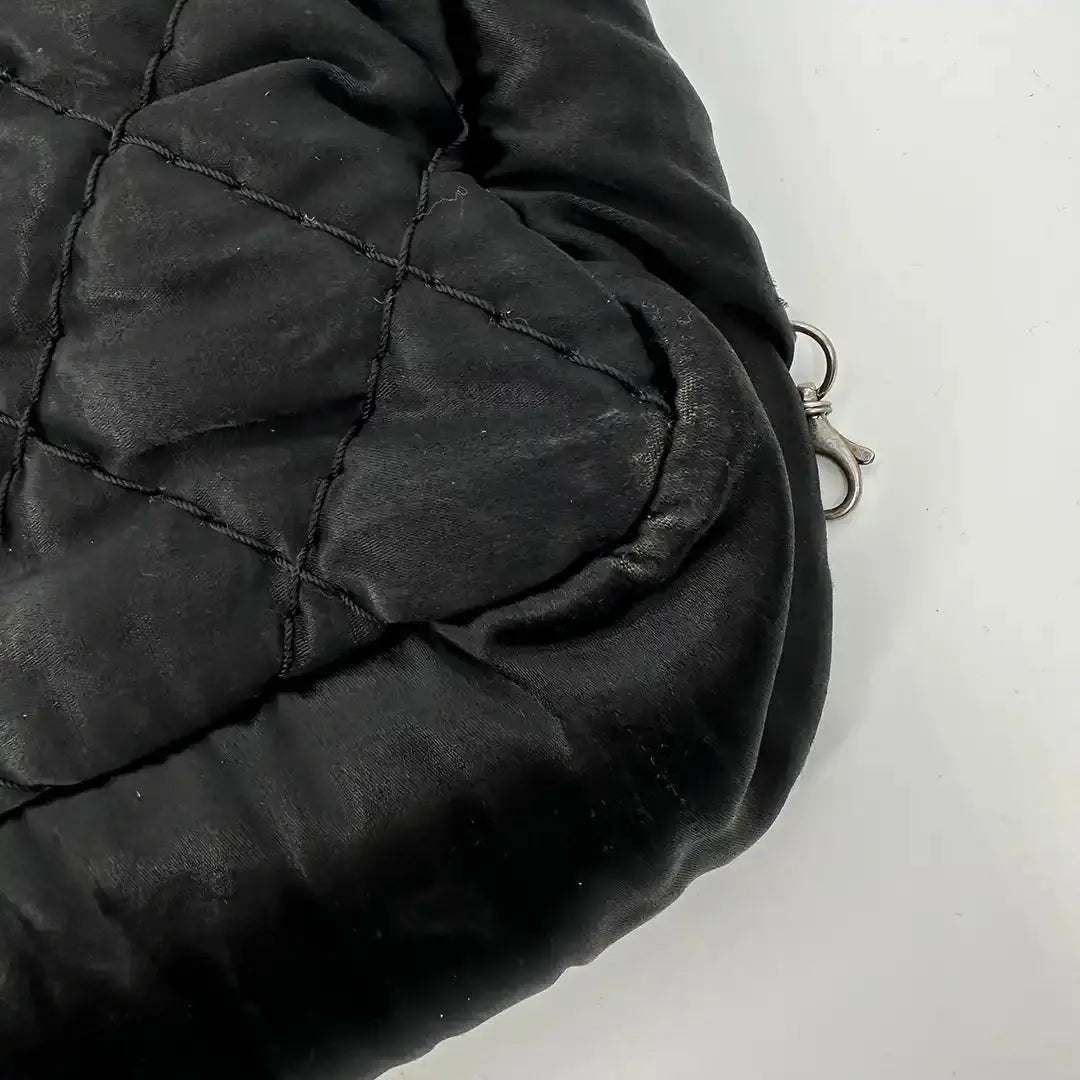 Chanel Satin Timeless Classix XXL Flap Bag schwarz / gut Chanel