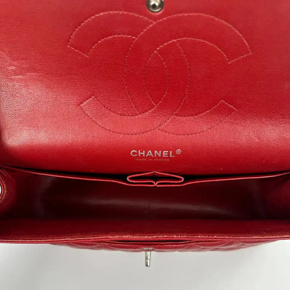Chanel Timeless Double Flap Bag Jumbo rot Kaviarleder / gut Chanel