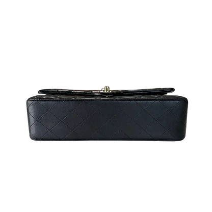 Chanel Timeless Double Flap Bag  Medium schwarz Lammleder Fullset / sehr gut Chanel