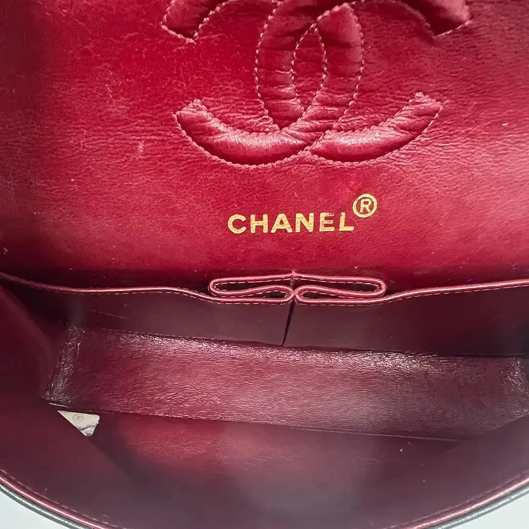 Chanel Timeless Double Flap Small schwarzes Lammleder / sehr gut - Echtheitscheck