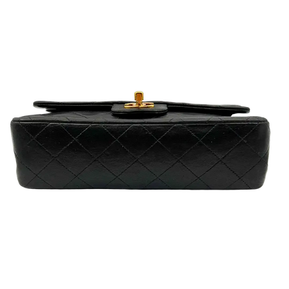 Chanel Timeless Double Flap Small schwarzes Lammleder / sehr gut - Echtheitscheck