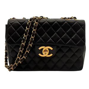 Chanel Timeless Jumbo kalfsleer zwart