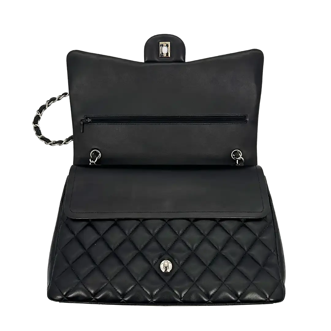 Chanel Timeless Jumbo Double Flap Bag 2011 schwarz Lammleder / sehr gut Chanel