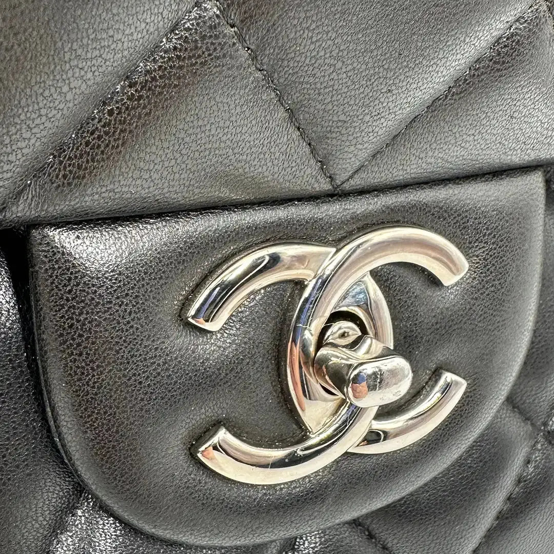 Chanel Timeless Jumbo Double Flap Bag 2011 schwarz Lammleder / sehr gut Chanel