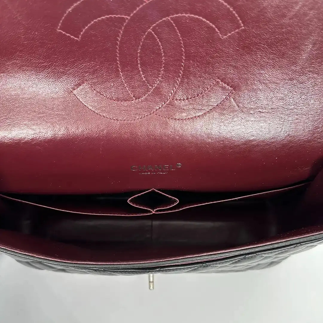 Chanel Timeless Jumbo Double Flap Bag 2011 schwarz Lammleder / sehr gut Chanel