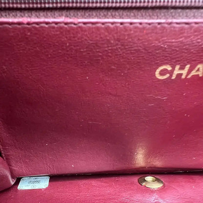 Chanel Timeless Wallet on Chain WOC Vintage Lammleder schwarz / gut Chanel