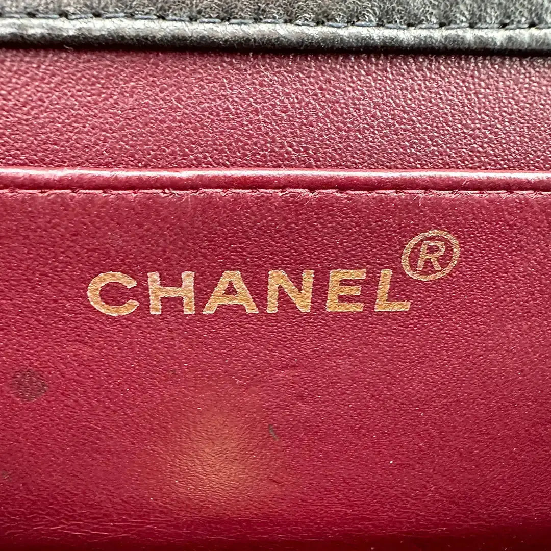 Chanel Timeless Wallet on Chain WOC Vintage Lammleder schwarz vergoldete Hardware/sehr gut Chanel