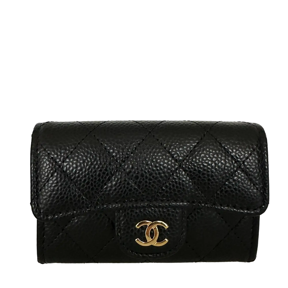 Chanel Timeless kleine Geldbörse (Kreditkartenetui) Kaviarleder schwarz Fullset 2025 / neuwertig Chanel