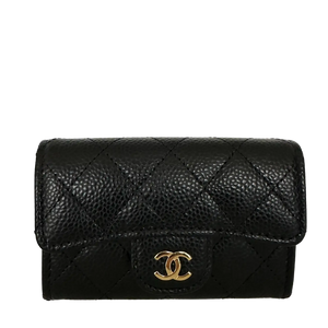 Chanel Timeless kleine portemonnee (creditcardhouder) kaviaarleer zwart 2025