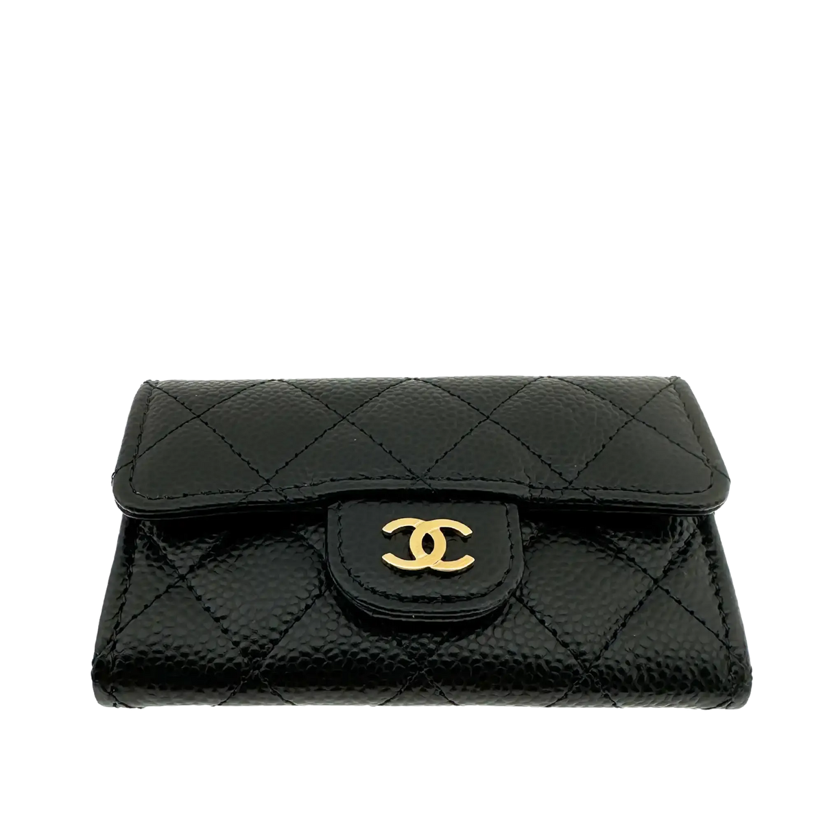 Chanel Timeless kleine Geldbörse (Kreditkartenetui) Kaviarleder schwarz Fullset 2025 / neuwertig Chanel