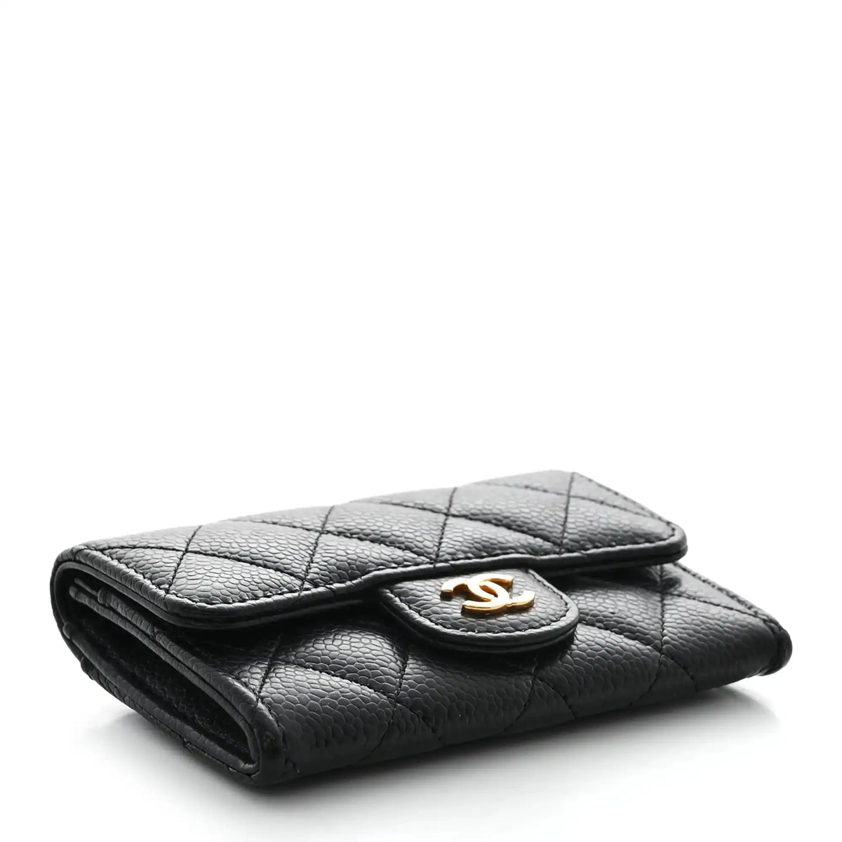Chanel Timeless kleine Geldbörse (Kreditkartenetui) Kaviarleder schwarz Fullset 2025 / neuwertig Chanel