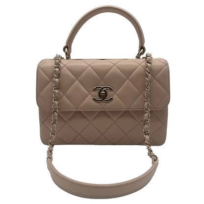Chanel Trendy CC Top Handle Lammleder helles pink / akzeptabel Fullset Chanel