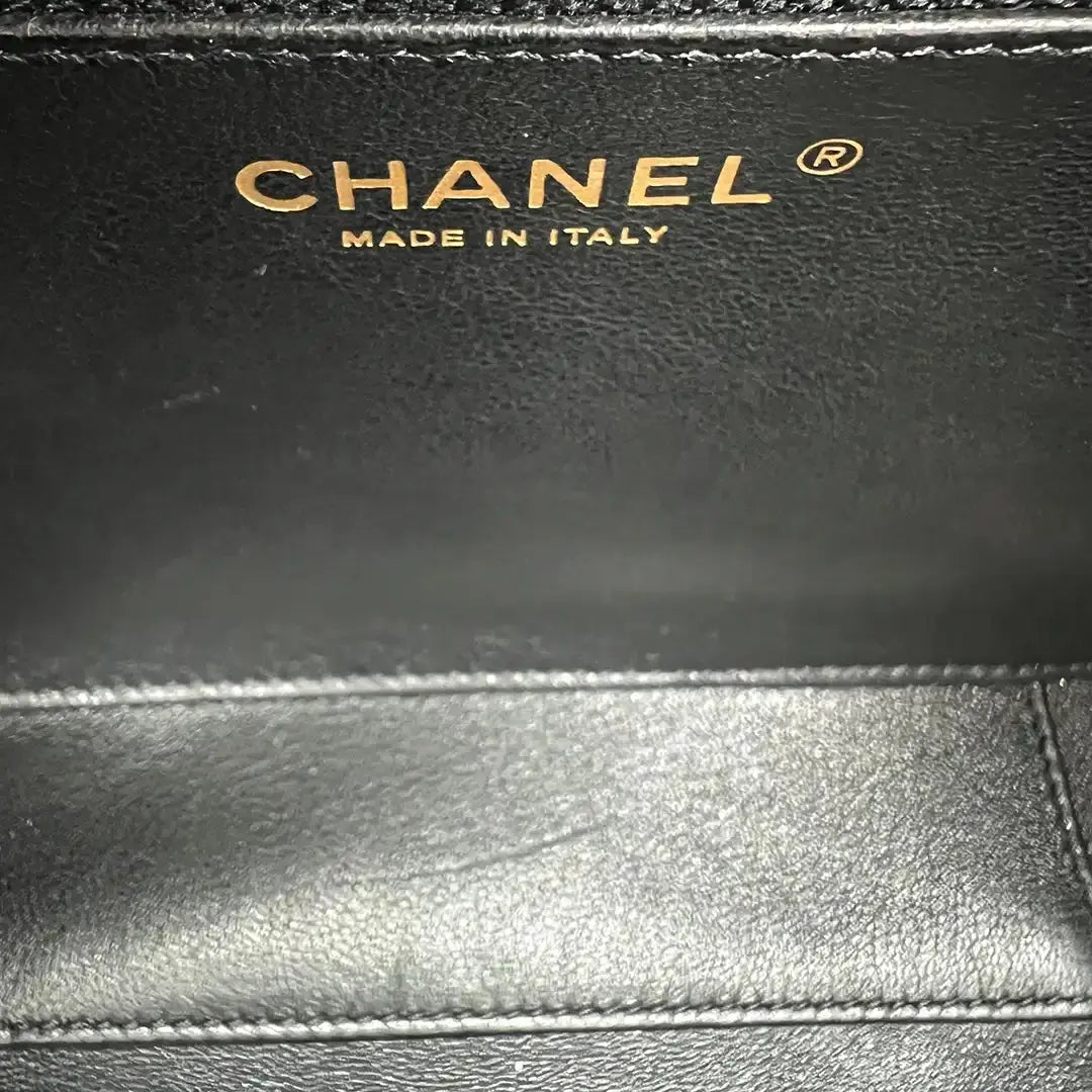 Chanel Vanity Case Bag CC Kaviar Leder schwarz weiß / ungetragen Chanel