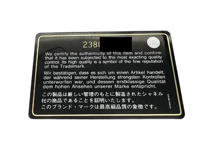 Chanel Vanity Case Bag CC Kaviar Leder schwarz weiß / sehr gut Chanel