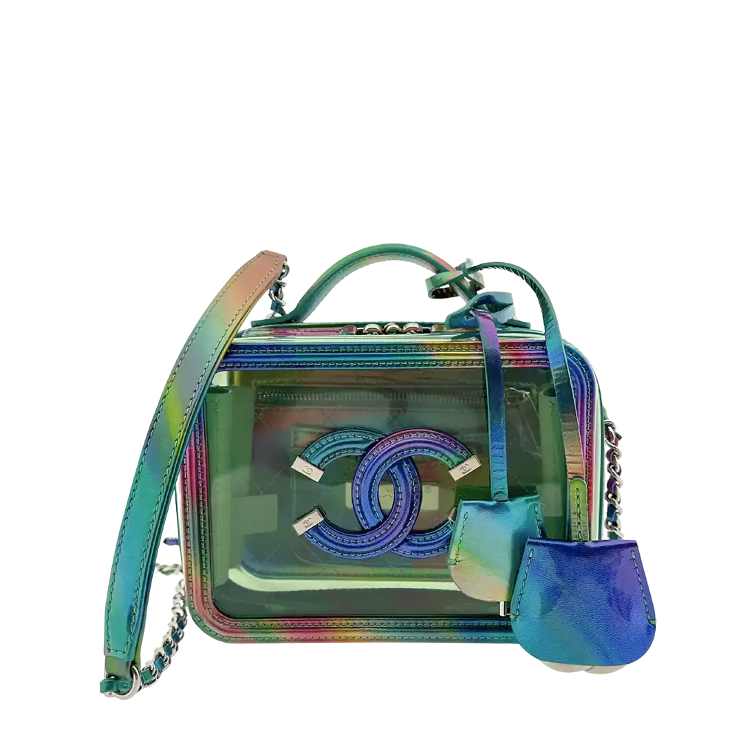 Chanel Vanity Case Bag Small PVC Rainbow limitiert / neuwertig Chanel