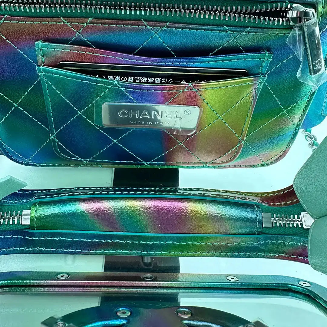 Chanel Vanity Case Bag Small PVC Rainbow limitiert / neuwertig Chanel