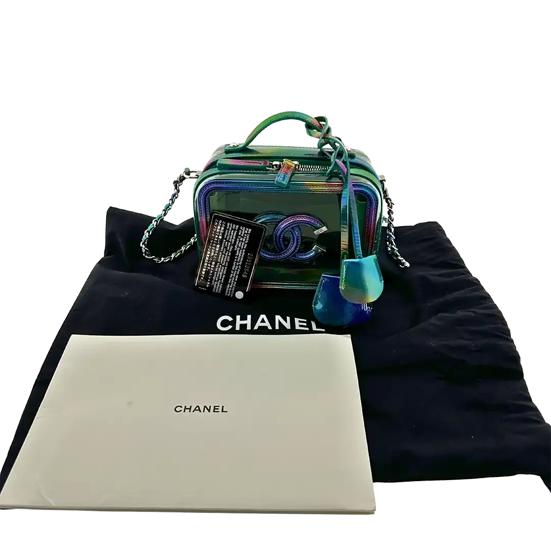 Chanel Vanity Case Bag Small PVC Rainbow limitiert / neuwertig Chanel