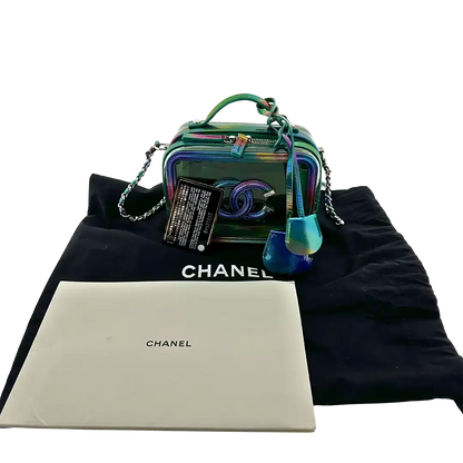 Chanel Vanity Case Bag Small PVC Rainbow limitiert / neuwertig Chanel