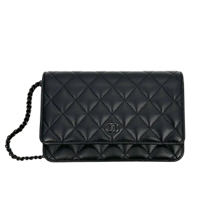 Chanel Wallet on Chain so black Edition Hardware verklebt