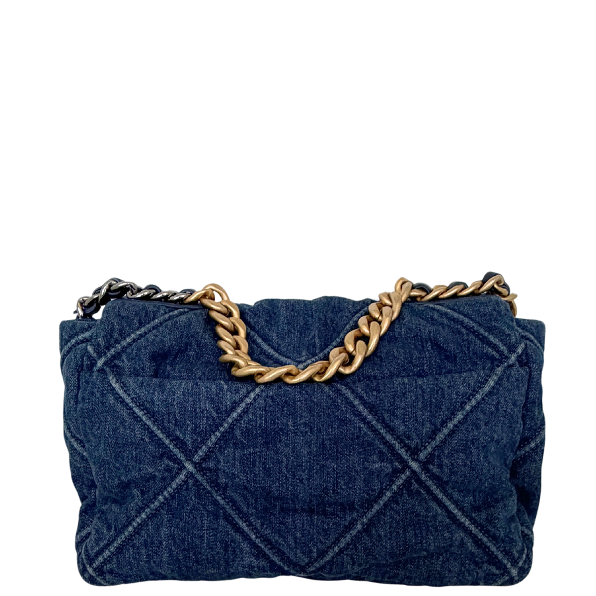 Chanel 19 Flap Bag Small Tasche Denim blau Fullset / sehr gut Chanel