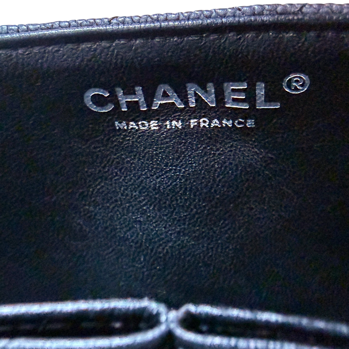 Chanel 2.55 Reissue East-West Flap Kaviarleder Grau, Ruthenium / neuwertig Chanel