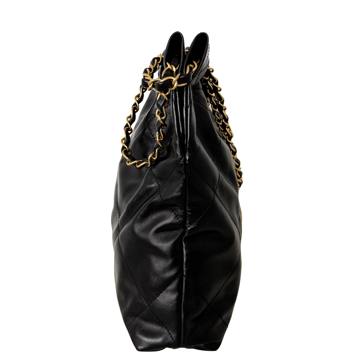 Chanel 22 kleine Hobo Bag Schwarz goldene Hardware Fullset / sehr gut Chanel