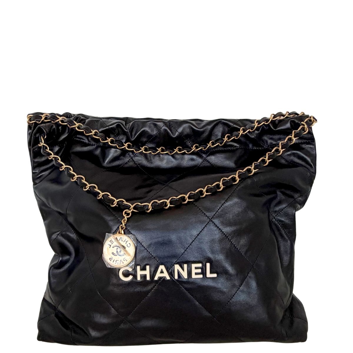 Chanel 22 kleine Hobo Bag Schwarz goldene Hardware / neuwertig Chanel