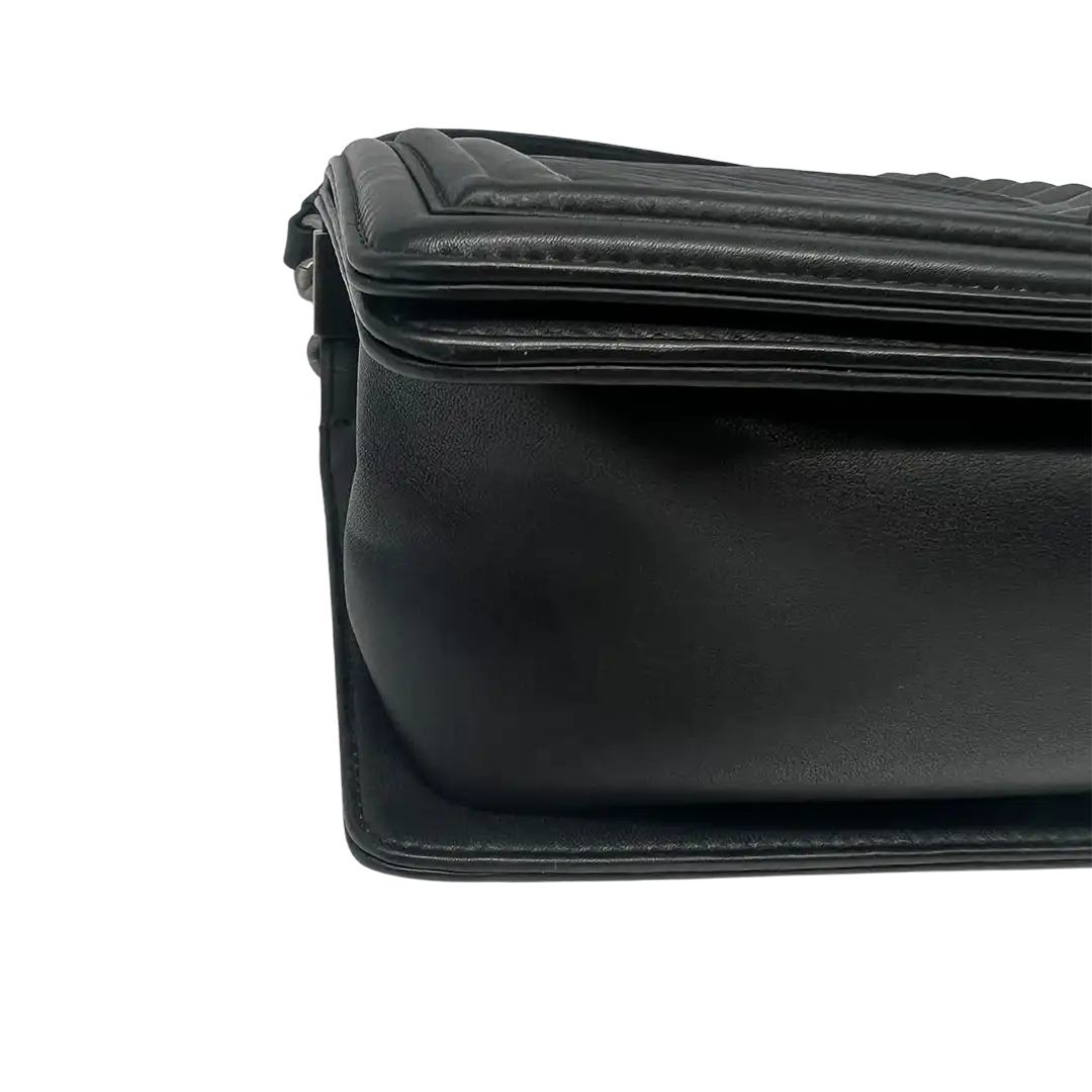 Chanel Boy Bag mittelgroß Kalbsleder schwarz limitiert Fullset / neuwertig Chanel