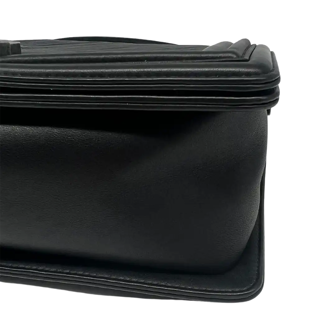 Chanel Boy Bag mittelgroß Kalbsleder schwarz limitiert Fullset / neuwertig Chanel
