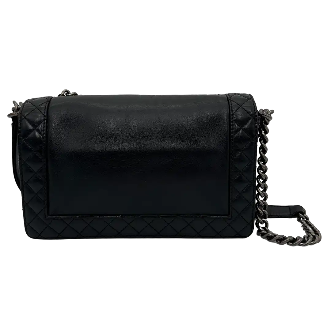 Chanel Boy Multi Chain Medium Tasche schwarz / sehr gut Chanel