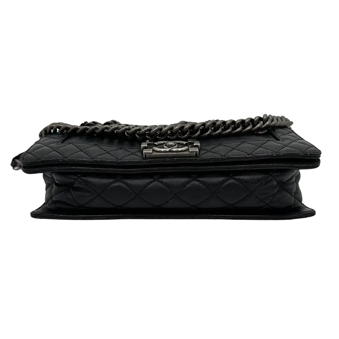 Chanel Boy Multi Chain Medium Tasche schwarz / sehr gut Chanel