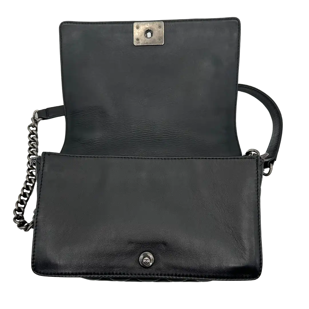 Chanel Boy Multi Chain Medium Tasche schwarz / sehr gut Chanel