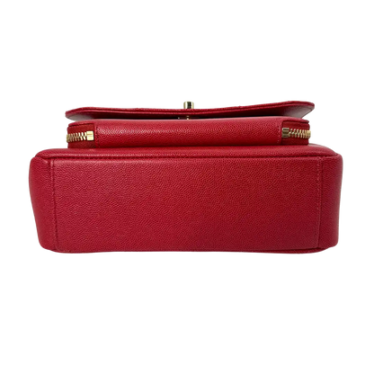Chanel Business Affinity Medium mittelgroße Tasche Caviar Leder rot Fullset / neuwertig Chanel