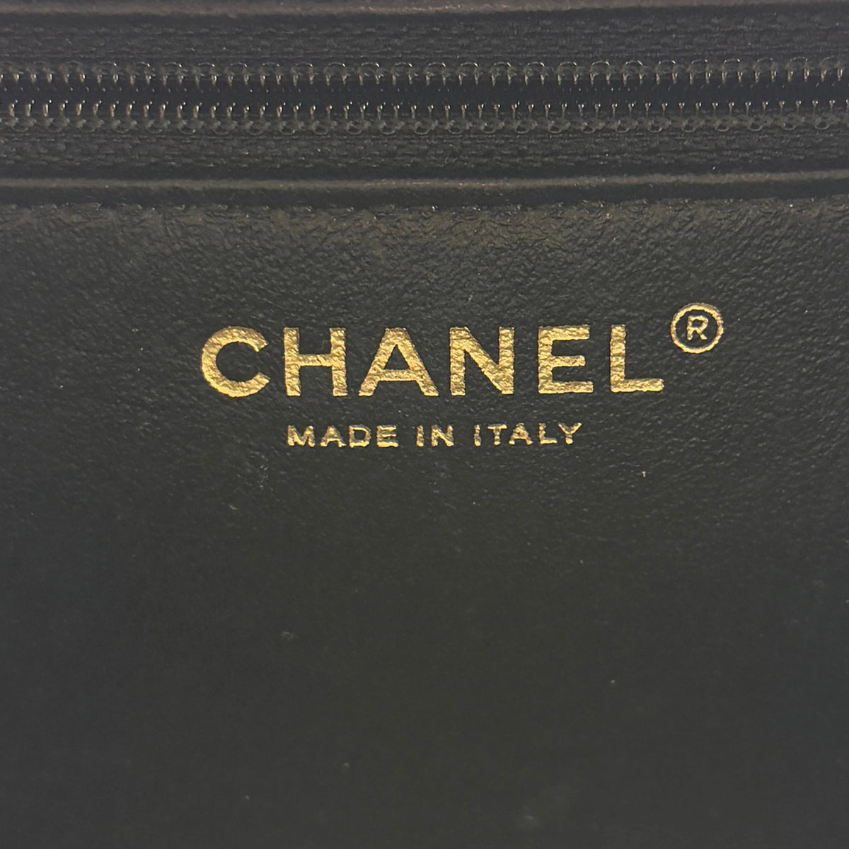 Chanel CC Filigree Vanity Case Large Leder schwarz / sehr gut Chanel