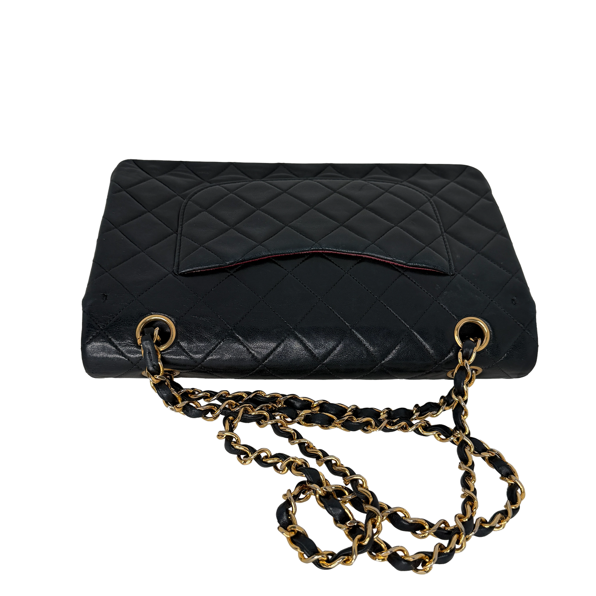 Chanel Timeless Medium Doubleflap Bag Lammleder schwarz GHW / gut Chanel